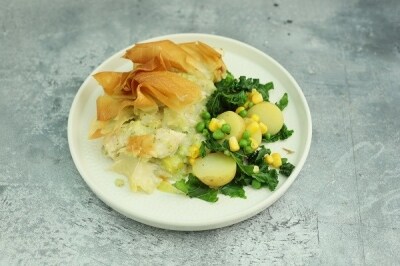 Chicken, Leek and Broccoli Filo Pie