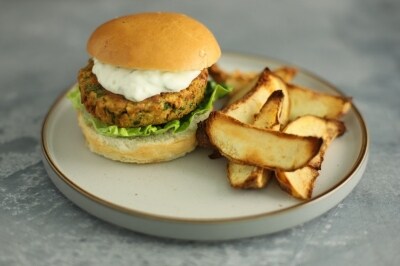 butterbean and kale burgers