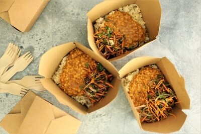 Lentil Korma Rice Box