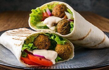 Middle Eastern Falafel Wraps