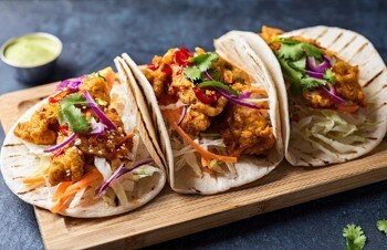 Korean Fried Chicken Tacos