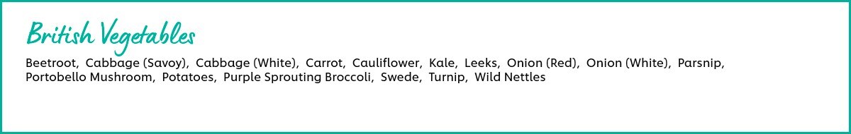 British vegetables