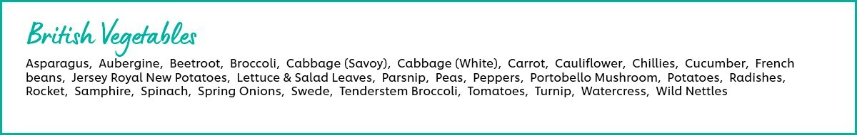 British vegetables