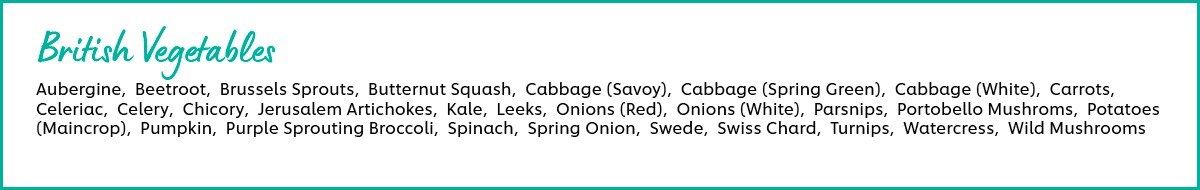 British vegetables