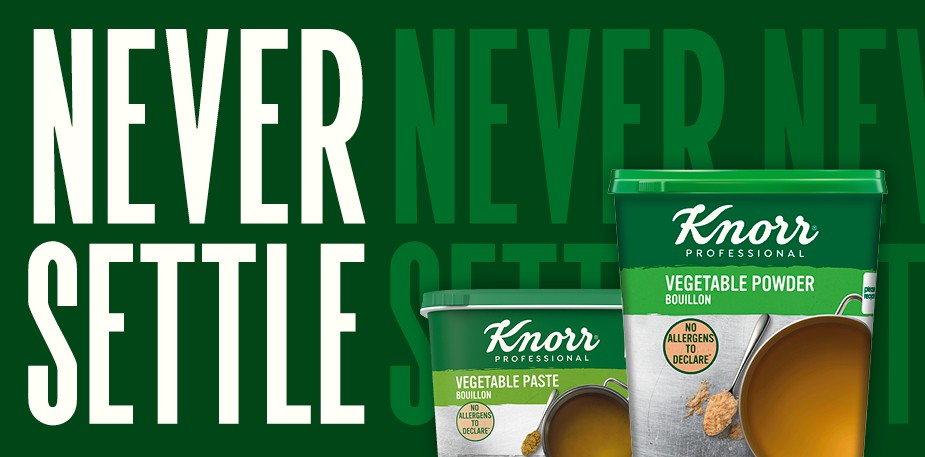 never settle banner