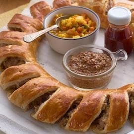 Mustard glazed Sausage & Apple roll Mustard glazed Sausage & Apple roll