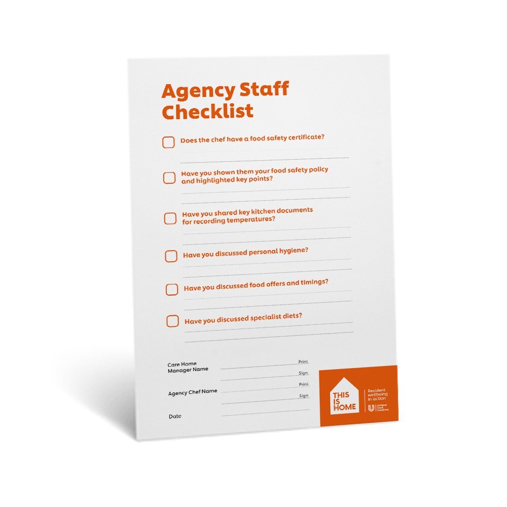 Agency Staff Checklist Agency Staff Checklist