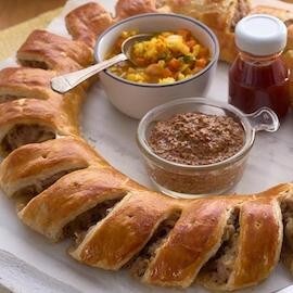 Mustard glazed Sausage & Apple roll Mustard glazed Sausage & Apple roll