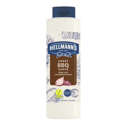 Hellmann's Sweet BBQ Sauce 792ml - 73% of guests have a better impression of an establishment when it uses brands they likeⁱ