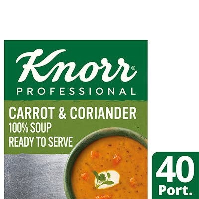 Knorr Professional 100% Soup Carrot & Coriander 4x2.5kg