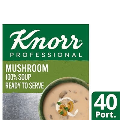 Knorr Professional 100% Soup Cream of Mushroom 4x2.5kg