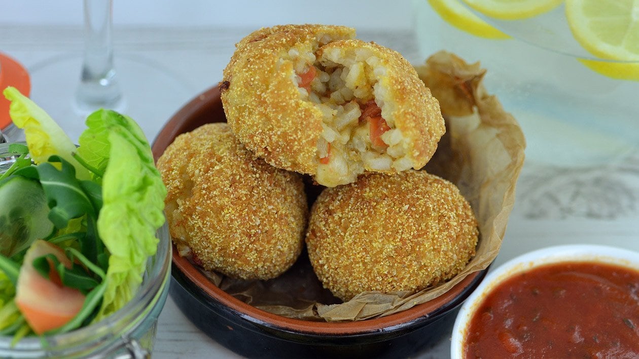 Arancini di Riso - Roasted corn, jalapeno and cheddar