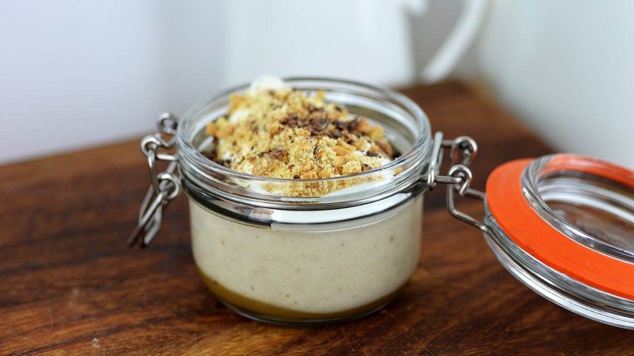 Mini banoffee custard pots