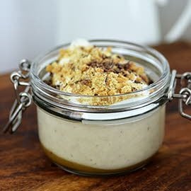 Mini banoffee custard pots