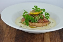 Pork, fennel and tomato salsa Pork, fennel and tomato salsa