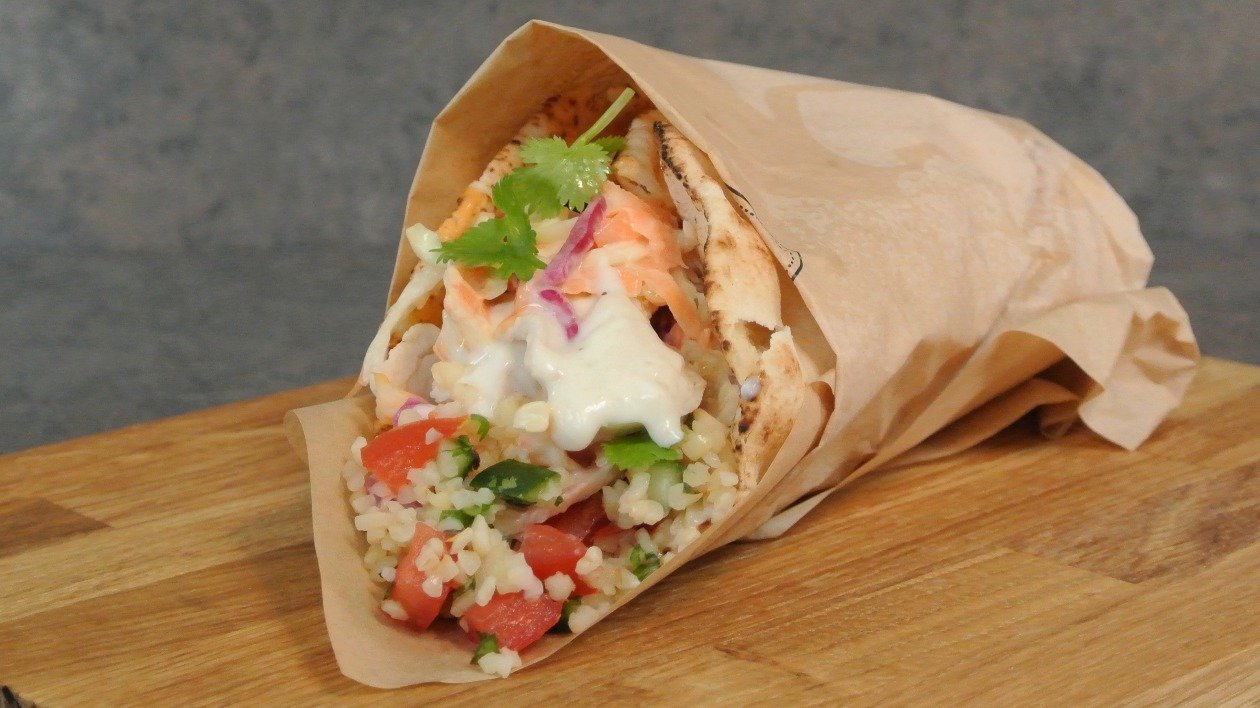 Lebanese chicken wrap