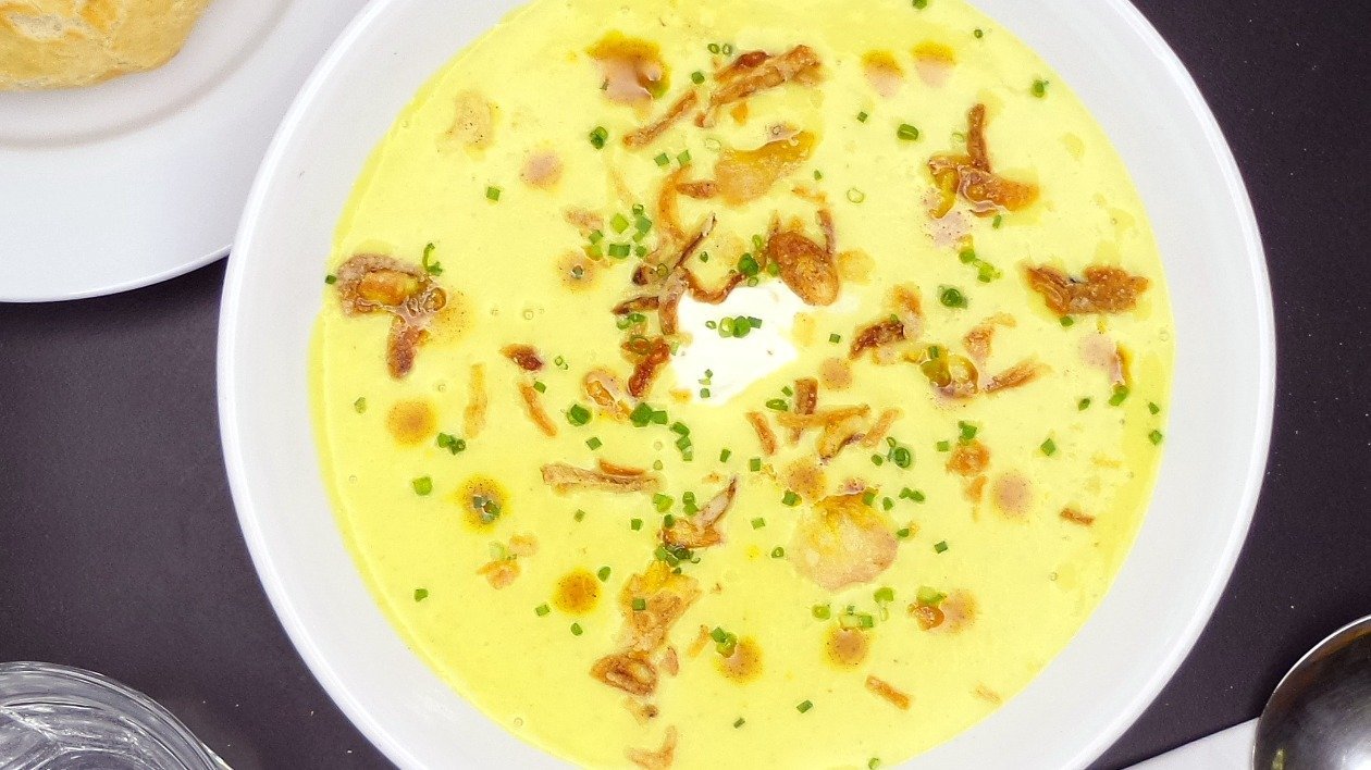 Brian Lane’s Spiced Jerusalem artichoke soup